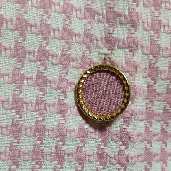 SALE! Blondie And Me Elegant Pink Houndstooth Women's Blazer & Skirt Set (XX-55) - Picture 4 of 9